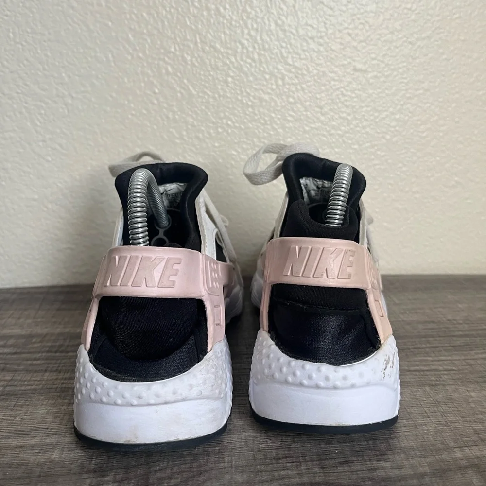 Nike Boys Air Huarache‎ Run 654275-115 White Running Sneakers - Sz 4Y Pre-Owned